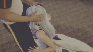 Re:Zero - Emilia Gives Subaru A Blowjob