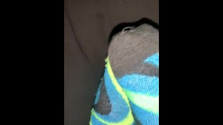 Teen Wearing Cute Blue Socks