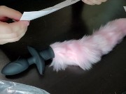 Preview 5 of Wireless Tail Butt Plug Sohimi Anal Vibrator Foxtail Plug Diameter 35 mm Wagging Automatically