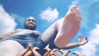 Гигант давит бесполезных жуков