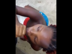 Trying Not To get Caught While Sucking Dick Outside While At The Beach - Mastermeat1 - Screenshot 6 of 16 - Black