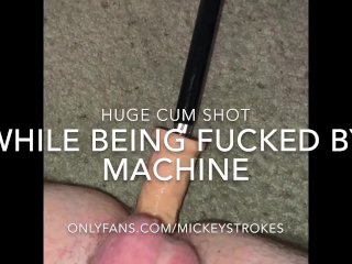 Massive slow mo CUM SHOT, from a FUCKING MACHINE!!