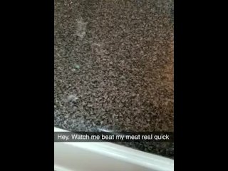 Dad Beats his Meat in the Kitchen