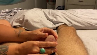 Squeezing A Hot Wife With A Punched Ballbusting Testicles