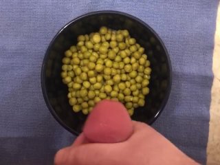 pea tape, cumshot, food porn, amateur