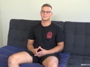 Preview 1 of NextDoorCasting - Bi-Curious Jock Reveals Huge Dick At Porn Audition