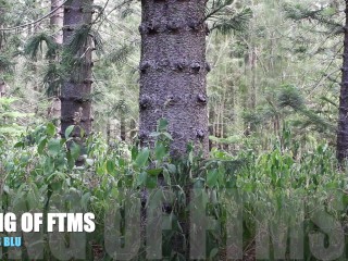 HD: Masturbação Arriscada Na FLORESTA- FTM Transman Cums Na Floresta.. (NÃO PEGO)