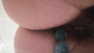 Taking Out My Anal Beads Plug