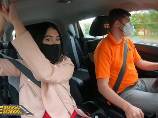  Driving School Lady Dee sucks instructor’s disinfected burning cock screenshot number 2