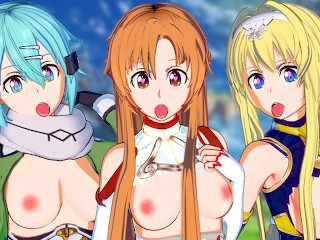 Ultimate Sword Art Online Harem Hentai