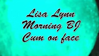 Quaritine pijpbeurt met sperma op gezicht Lisa Lynn
