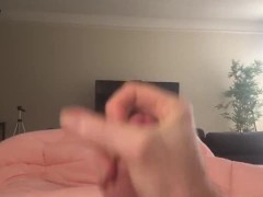 Huge Rock hard cock with a Big morning load! 