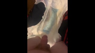Naughty diaper peeing