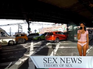 news reporter, theory of sex, thong, kink