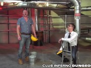 Preview 1 of ClubInfernoDungeon - Construction Worker Fisted By Boss For Promotion