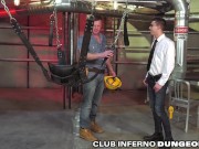 Preview 2 of ClubInfernoDungeon - Construction Worker Fisted By Boss For Promotion