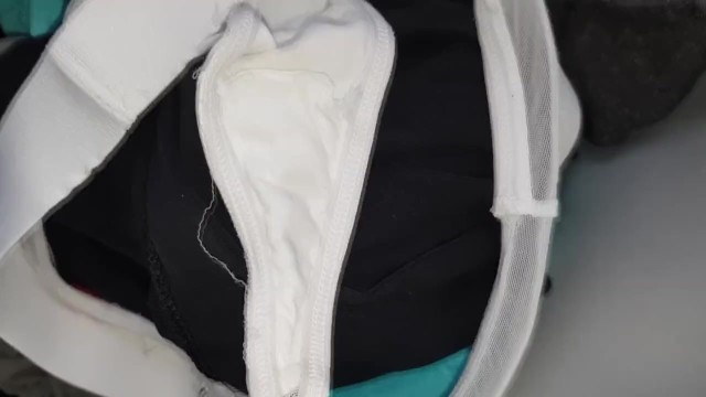 White Dirty Panties from Laundry Smell like Bitter Sweet