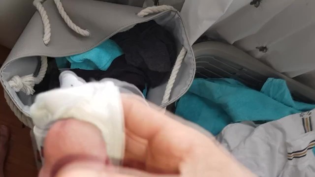 White Dirty Panties from Laundry Smell like Bitter Sweet