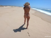 Preview 2 of Amateur doggystyle sex on the beach