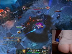Playing League of Legends with clit sucking toy League of Legends #19 Luna