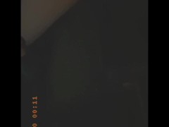 Thick white girl plays with pretty hairy pussy outside 