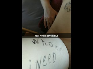 My wife is a perfect slut for free fucking [Cuckold. Snapchat]