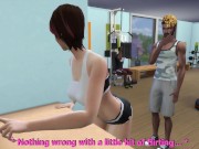 Preview 1 of DDSims - Wife Fucked at Gym while Husband Watches - Sims 4