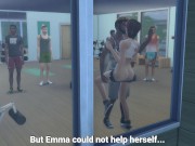 Preview 4 of DDSims - Wife Fucked at Gym while Husband Watches - Sims 4