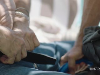 Older Real Couple Fucks With Double Sided Dildo