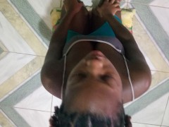 Stepdad Told Hot Naughty Ebony Stepdaughter To Get On Her Knees And Suck A Big Dick Sloppy - Jhodez - Screenshot 1 of 16 - Ebony Teen