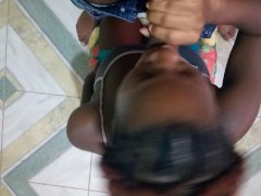 Stepdad Told Hot Naughty Ebony Stepdaughter To Get On Her Knees And Suck A Big Dick Sloppy - Jhodez - Screenshot 11 of 16 - Ebony Teen