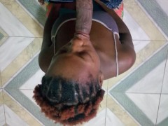 Stepdad Told Hot Naughty Ebony Stepdaughter To Get On Her Knees And Suck A Big Dick Sloppy - Jhodez - Screenshot 5 of 16 - Slut