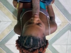 Stepdad Told Hot Naughty Ebony Stepdaughter To Get On Her Knees And Suck A Big Dick Sloppy - Jhodez - Screenshot 6 of 16 - Ebony Teen