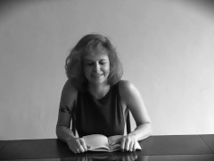 Hysterically reading Marquis de Sade while sitting on a vibrator