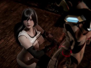 Tifa Lockhart Blowjob Swallow Torture