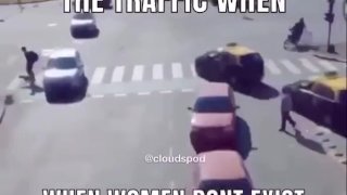 Traffic when women don't exist