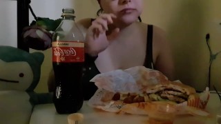 burger mukbang