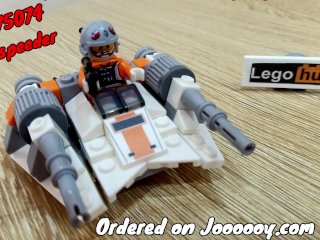 star wars, may the force, snowspeeder, lego