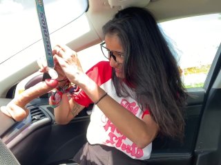 I Got Horny While Driving So I Stop To Fuck My Dildo InThe Car For A_Bit