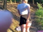 Preview 2 of Hot Blonde Passionate Masturbate Pussy in the Forest - Solo