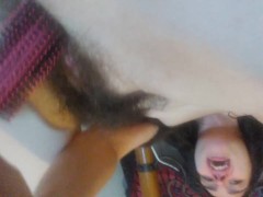 Foreign Object Insertion! Slut with a Cellphone is so Horny she Fucks her Pussy with PINK HAIR BRUSH