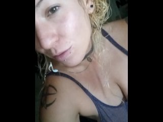 latina, solo female, massage, vertical video