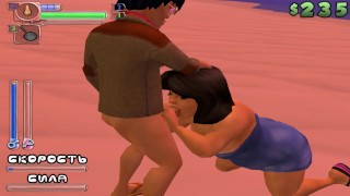 我在海边跑步和他妈的胖子 卡通色情游戏视频游戏性爱