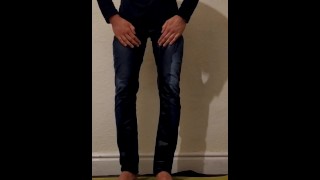 Wanhopige Jeans Bevochtiging