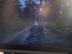 Во время компьютерной игры "Ведьмак" кончать одно удовольствие. - Screenshot 2 of 16 - за компьютером