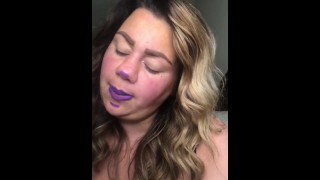Purple Glass Kissing