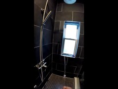 FUCKING THE WALL WITH MY PEE STREAM BOUNCING COCK