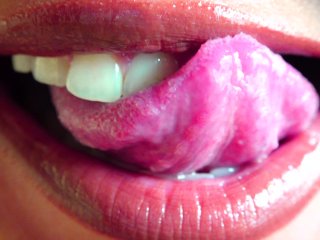 lip fetish, asian mouth fetish, asian, pink lips