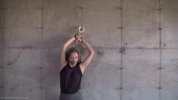 Self Bondage Predicament - Star Nine Handcuff Damsel FULL VIDEO