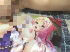 オタクがぶっかけポスターシコってぶっかけオナニー【二次元制服エロゲ美少女】 - Screenshot 5 of 16 - Solo Male